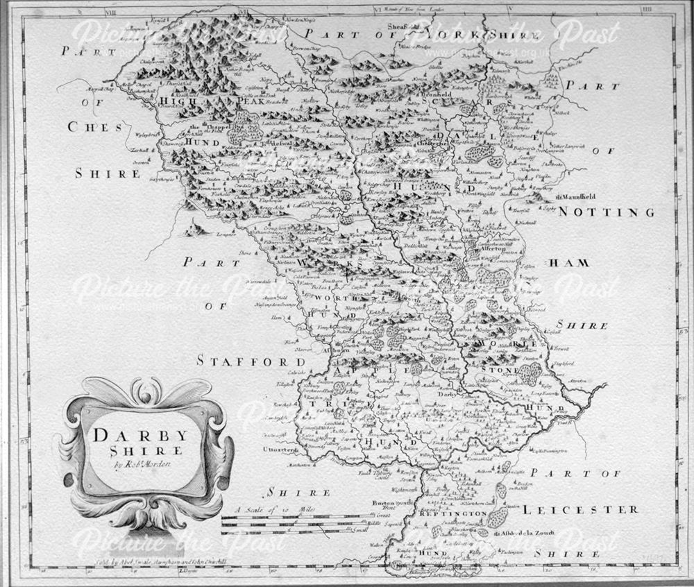 Robert Mordern, Derbyshire Map, 1697