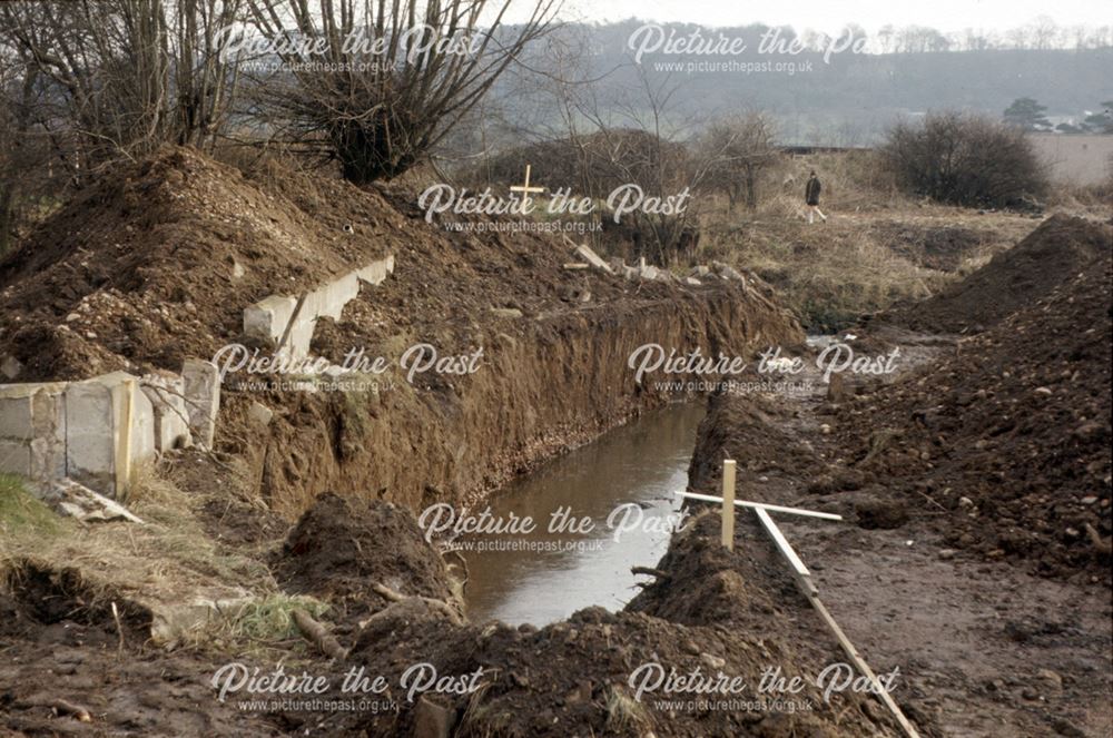 Ecclesbourne Flood Scheme, Duffield, 1974-76