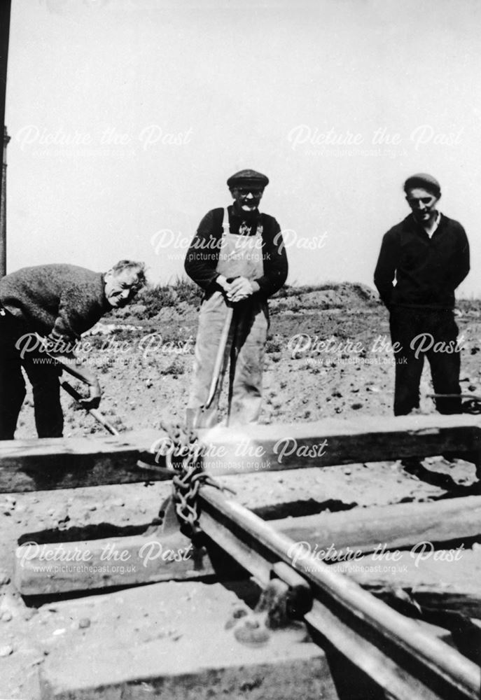 Working on Railway near Hammersmith, Ripley c 1960s ?