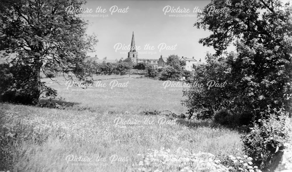 St. Mary's Church and Crich, 1950