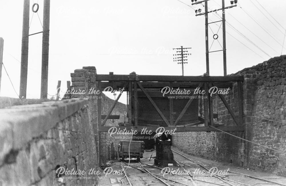 Stephensons Drum at Top of the Steep, Cliff Quarry, Crich, c 1950