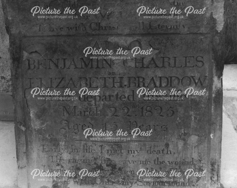 Grave of Benjamin and Elizabeth Braddow of Pinxton