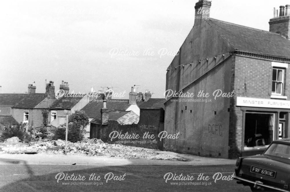 Site of old Ripley Library and the Ebenezer Chapel, Nottingham Road, Ripley, 1960s