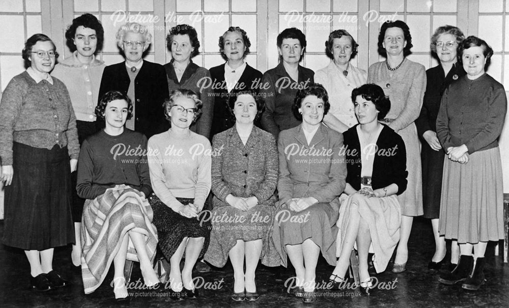 County Senior Girls School staff, Shirley Road, Ripley, c 1950