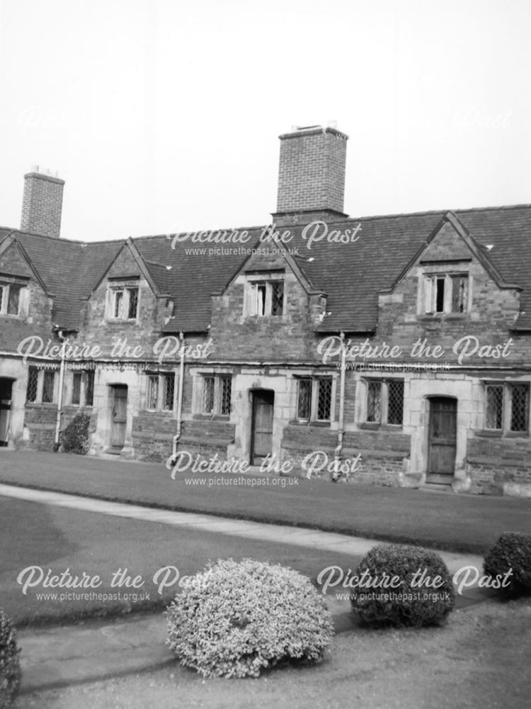 The Almshouses, Church Hill, Etwall, c 1950s