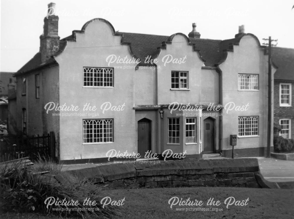 17th century houses at Etwall, c 1950s?