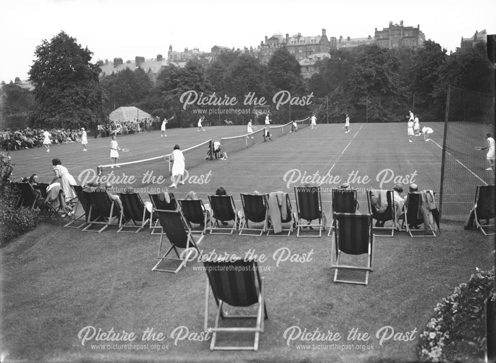Tennis Match, Pavilion Gardens, Buxton