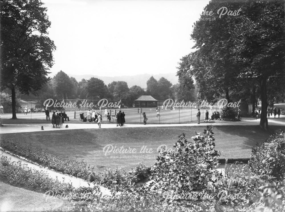 Tennis Match, Pavilion Gardens, Buxton