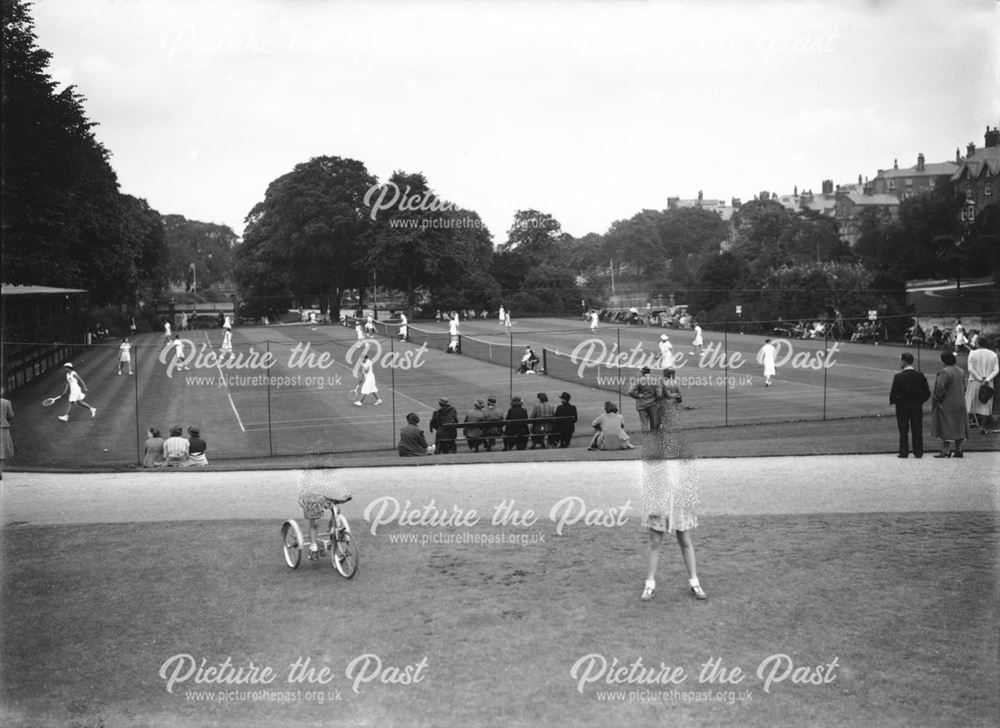 Tennis Match, Pavilion Gardens, Buxton