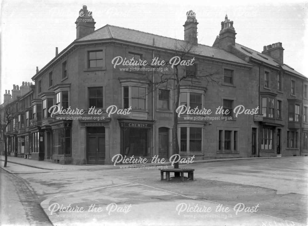 Liddell Dispensing Chemist, High Street, Buxton, c 1916