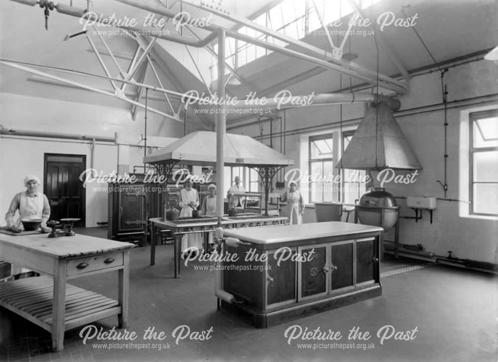 Interior of kitchen - Devonshire Royal Hospital, Buxton,