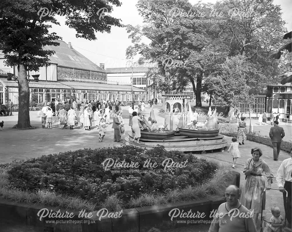Children's roundabout 'boat ride' - Pavilion Gardens, Buxton