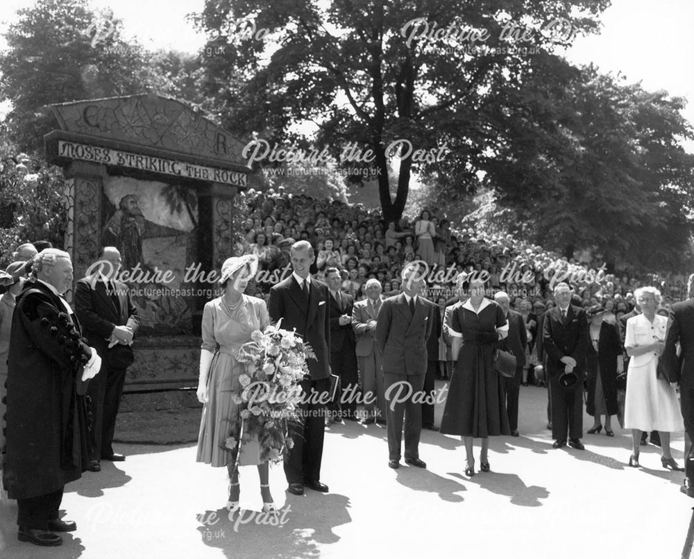 Well dressing festival - Royal visit