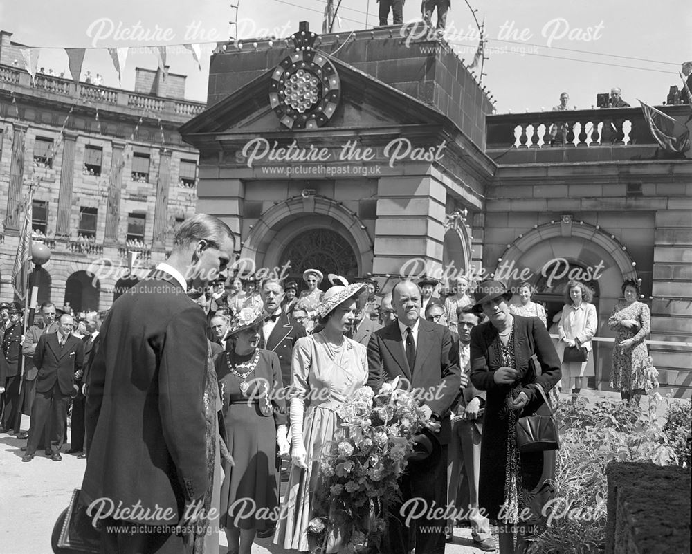 Well dressing festival - Royal visit