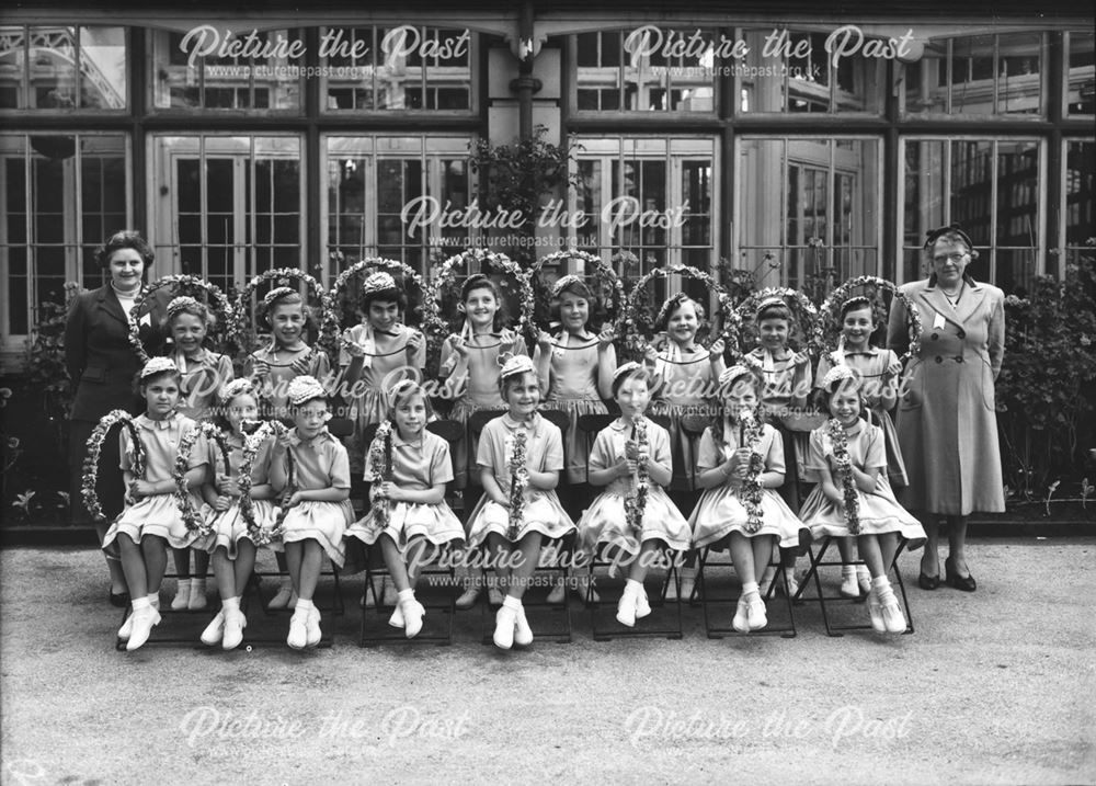 Well dressing - Group of Majorettes