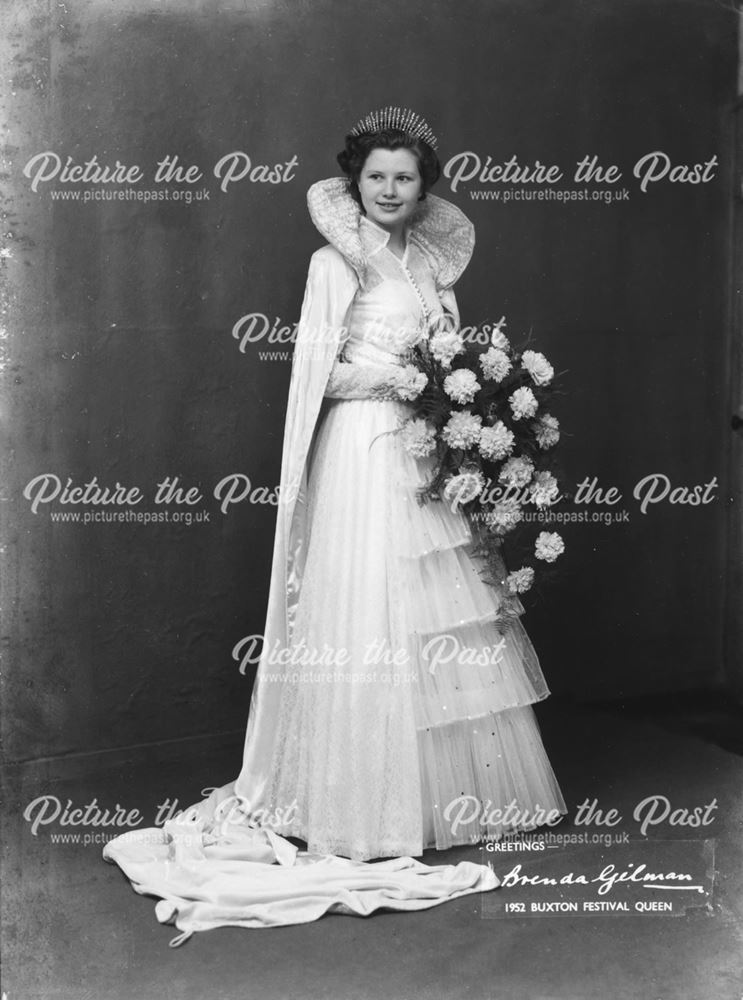 Well dressing -portrait of well dressing Queen Brenda Gilman