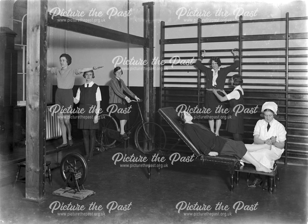 Patients exercising in the Gymnasium - The Devonshire Royal Hospital