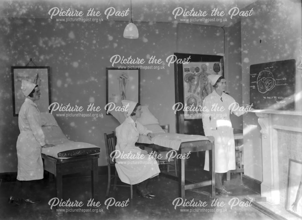 Nurses at lectures - The Devonshire Royal Hospital