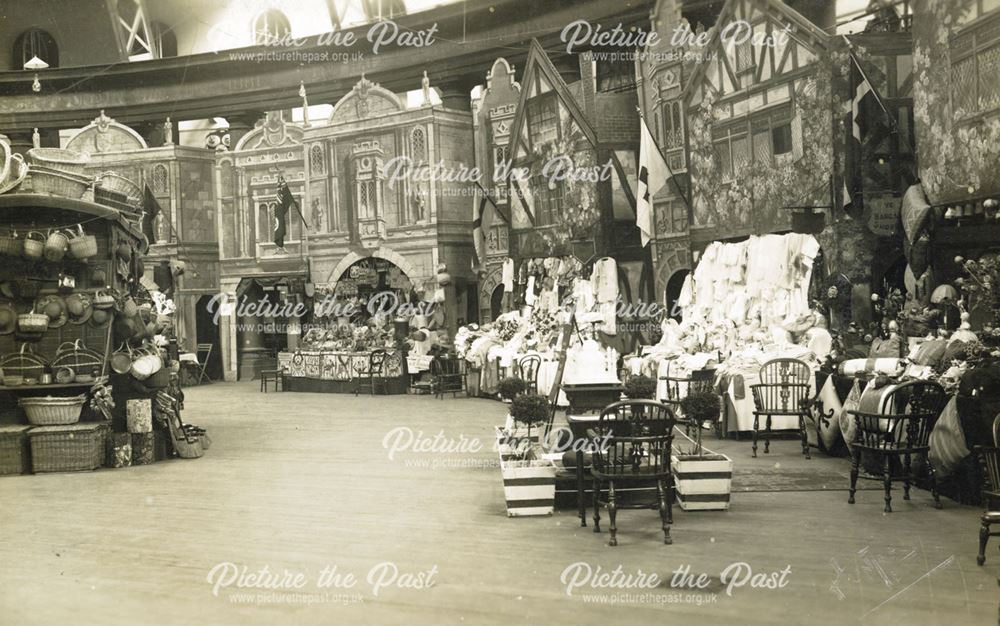Indoor market bazaar at the Devonshire Hospital, Buxton, 1920s ?