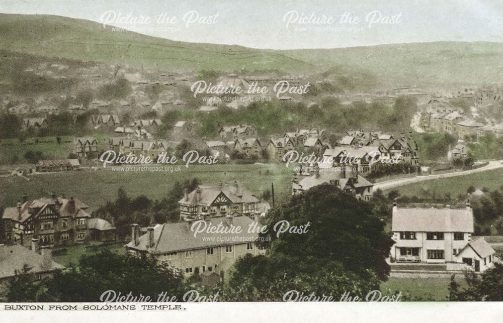 View from Solomon's Temple, Grin Low, Burbage, c 1922