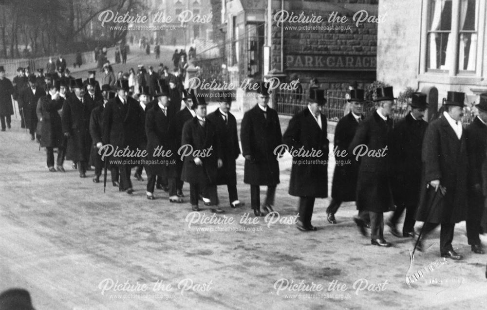 Mayoral Procession, Fairfield Road, Buxton, pre 1935