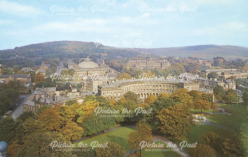 View from the Town Hall, Buxton, c 1966