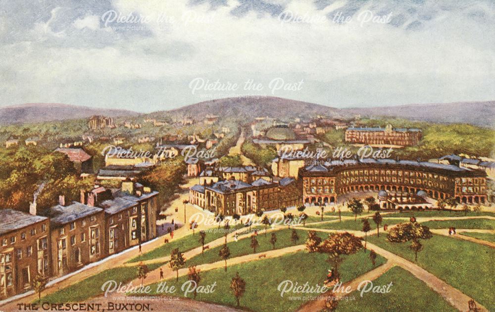 The Crescent and The Slopes, Buxton, undated