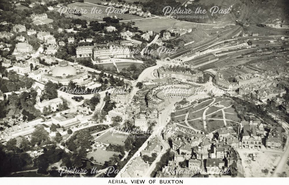 Aerial view, Buxton, c 1933