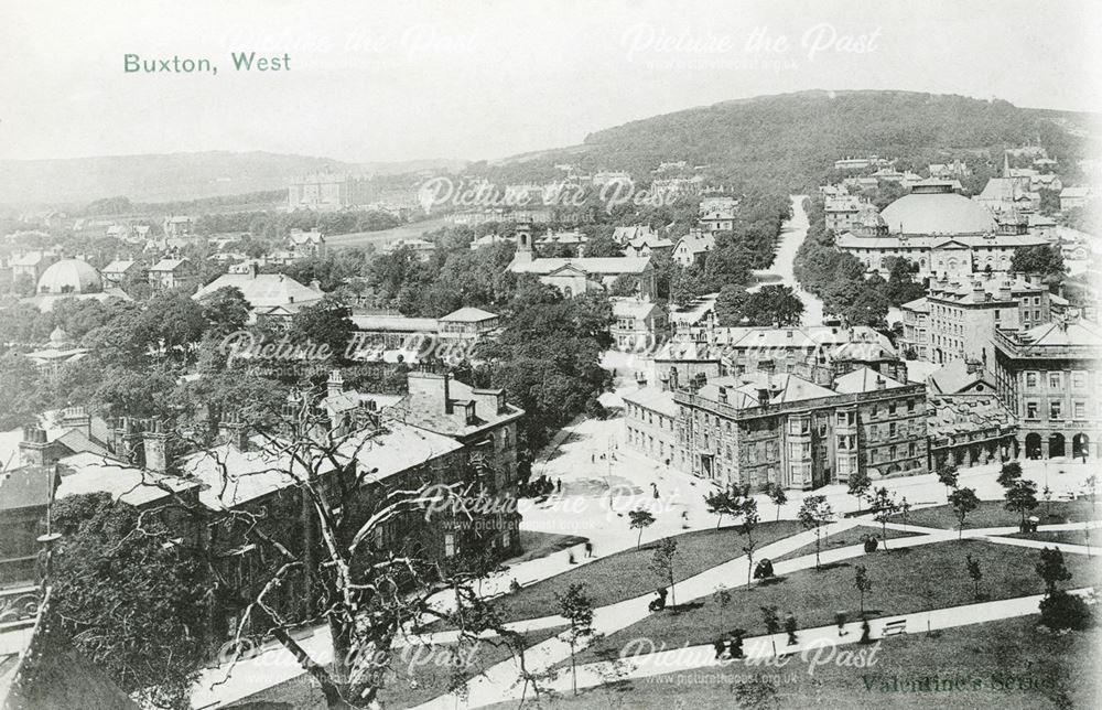 View from The Slopes, Buxton, c 1905 ?