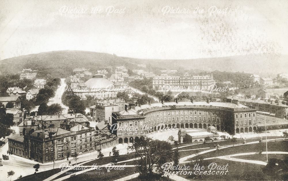 View from the Town Hall, Buxton, c 1902 ?