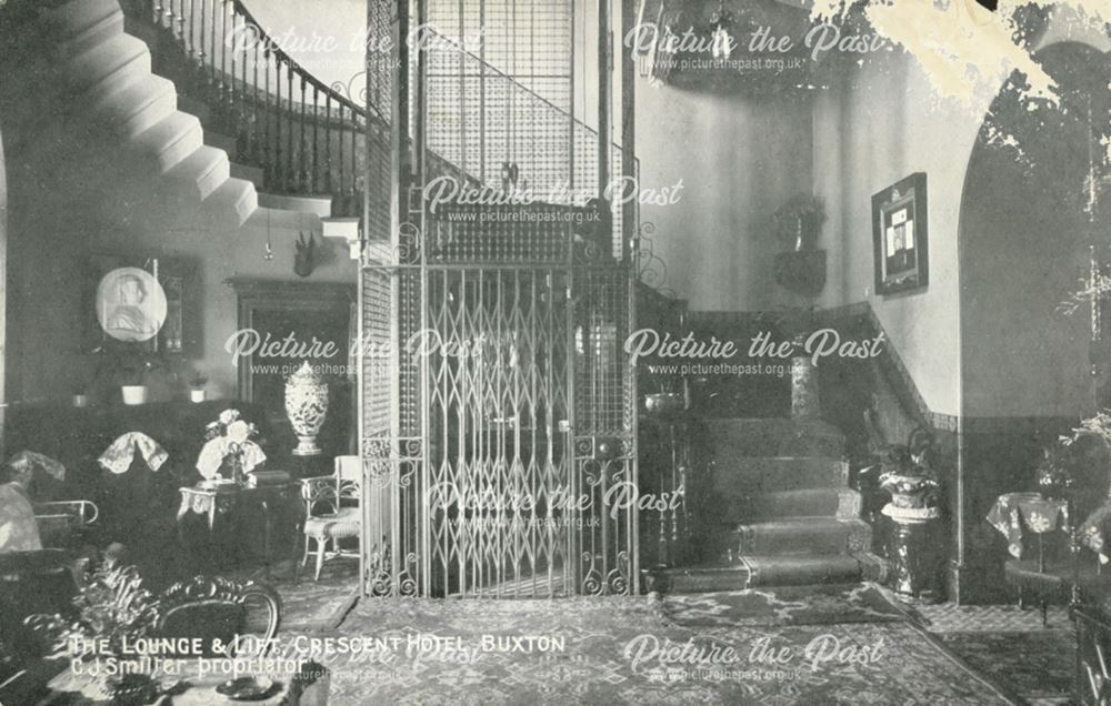 The Lounge in The Crescent Hotel, The Crescent, Buxton, post 1905