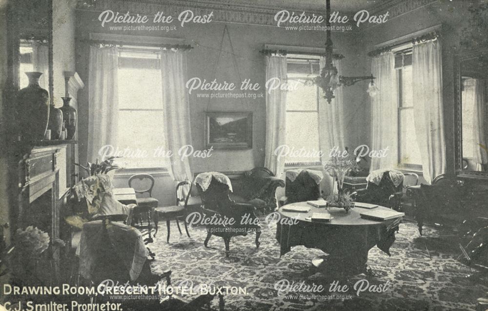 The Drawing Room in The Crescent Hotel, The Crescent, Buxton, post 1905 ?