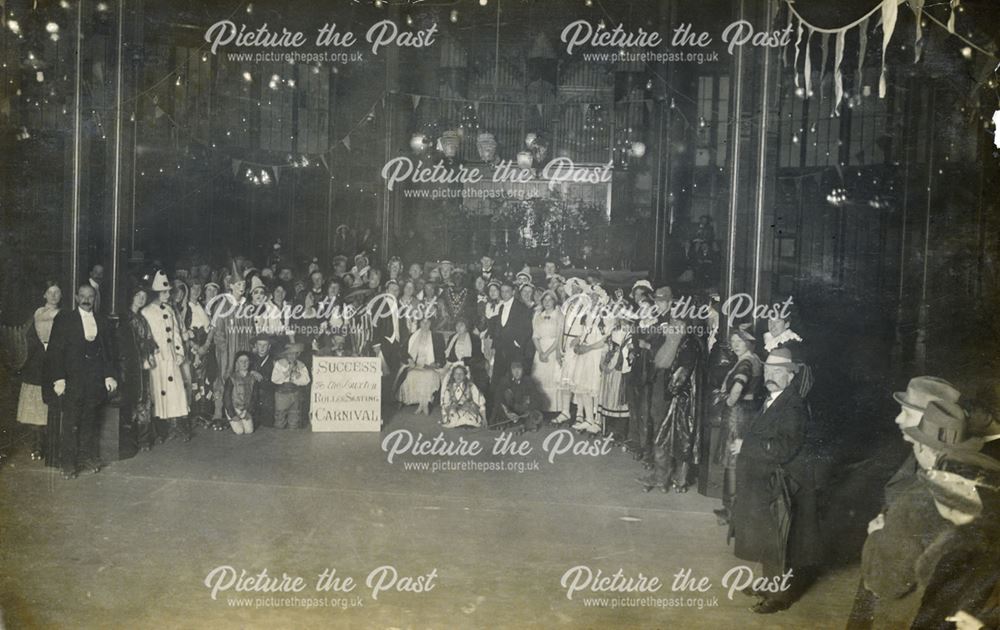 Roller Skating Carnival in The Octagon, Pavilion Gardens, Buxton, 1913