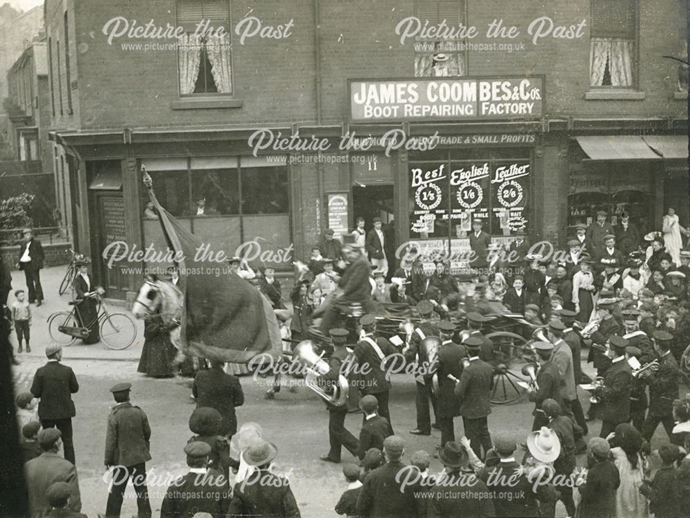 Unidentified procession, Buxton, c 1912 ?
