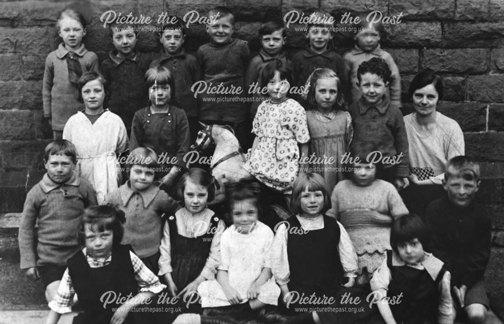 Group of schoolchildren, Buxton, c 1920s ?