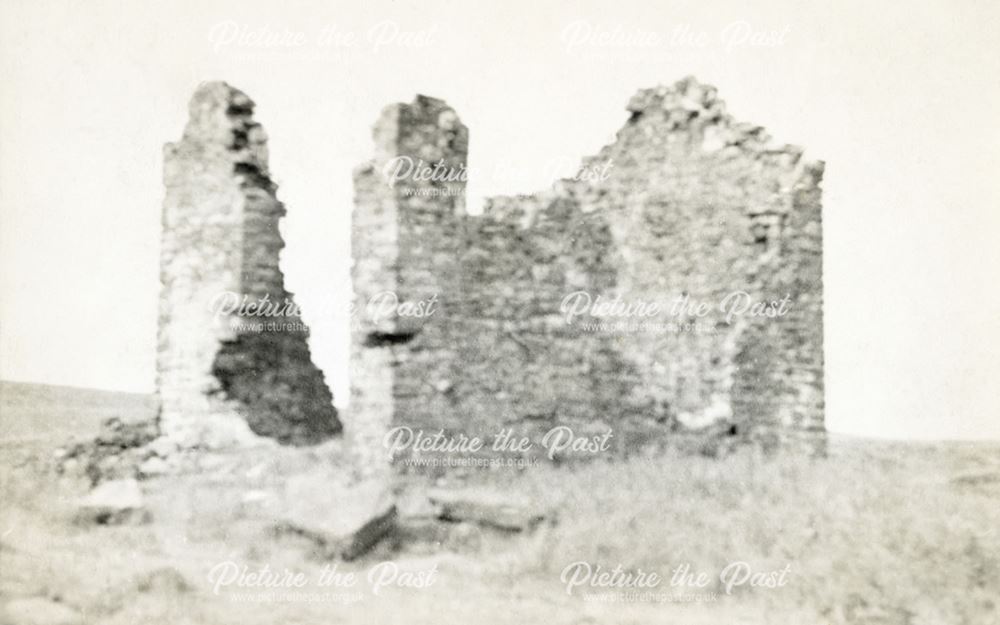 Ruins of engine house, Thatch Marsh Colliery, Axe Edge Moor, Burbage, undated