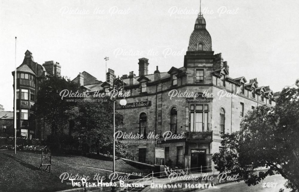 The Peak Hydro Hotel in use as a hospital, Buxton, 1914-18