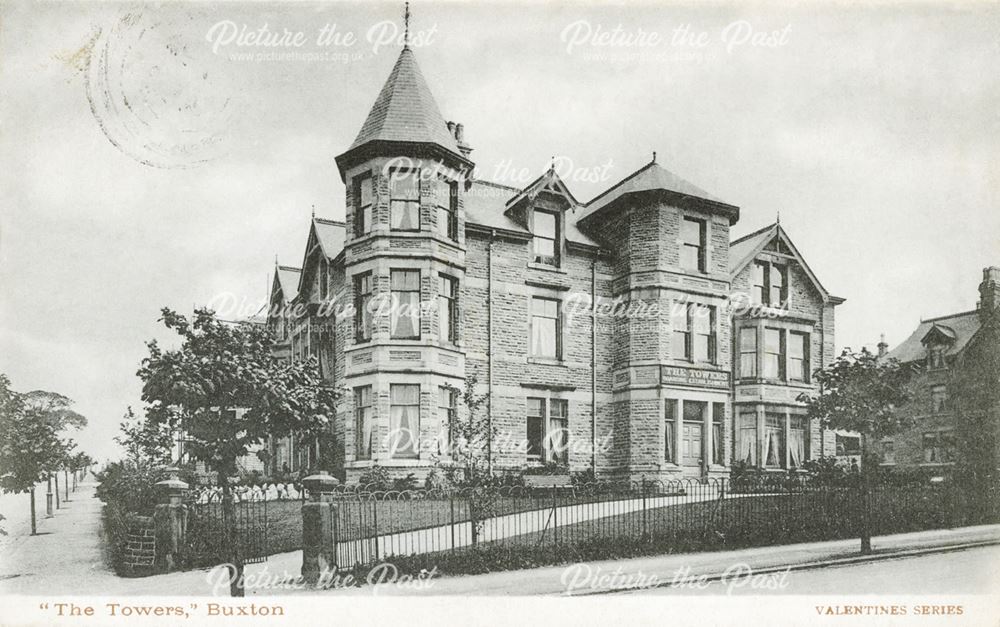 The Towers Boarding Establishment, College Road, Buxton, c 1904
