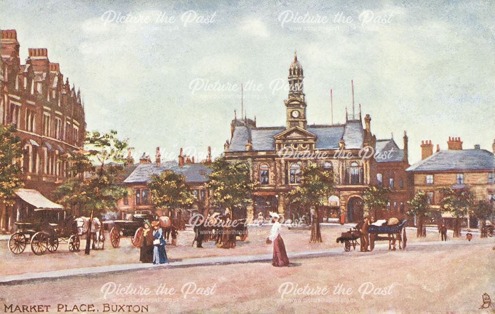 Market Place, Buxton, c 1904