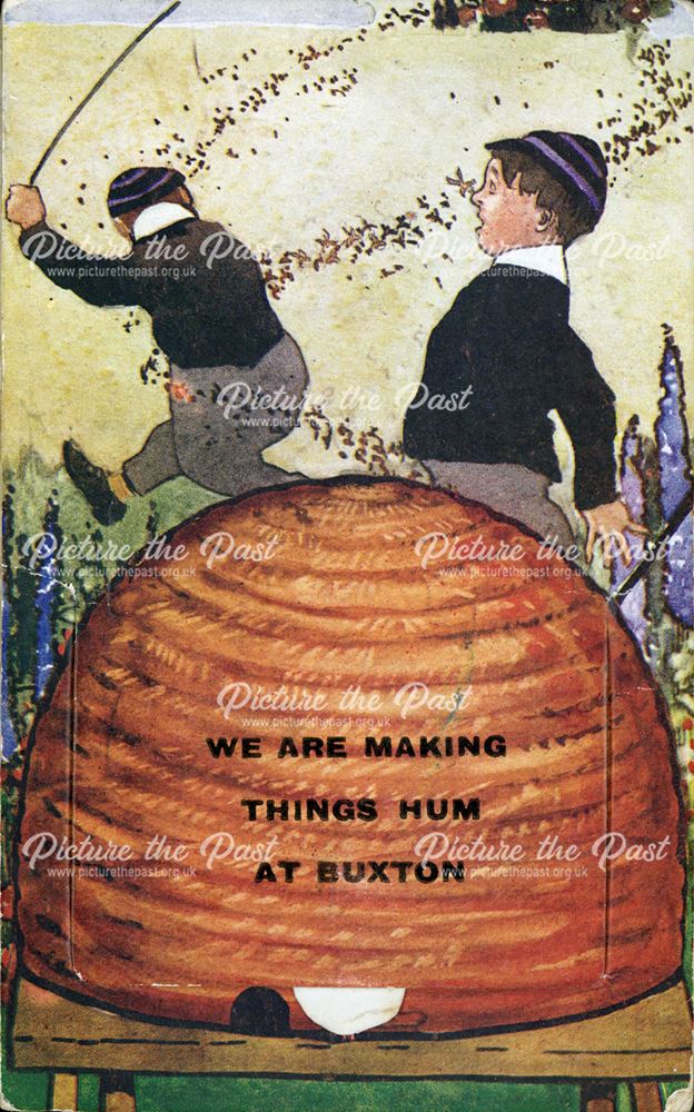 Novelty postcard, Buxton, c 1931