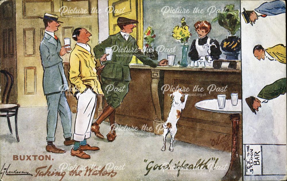 Novelty postcard, Buxton, c 1917