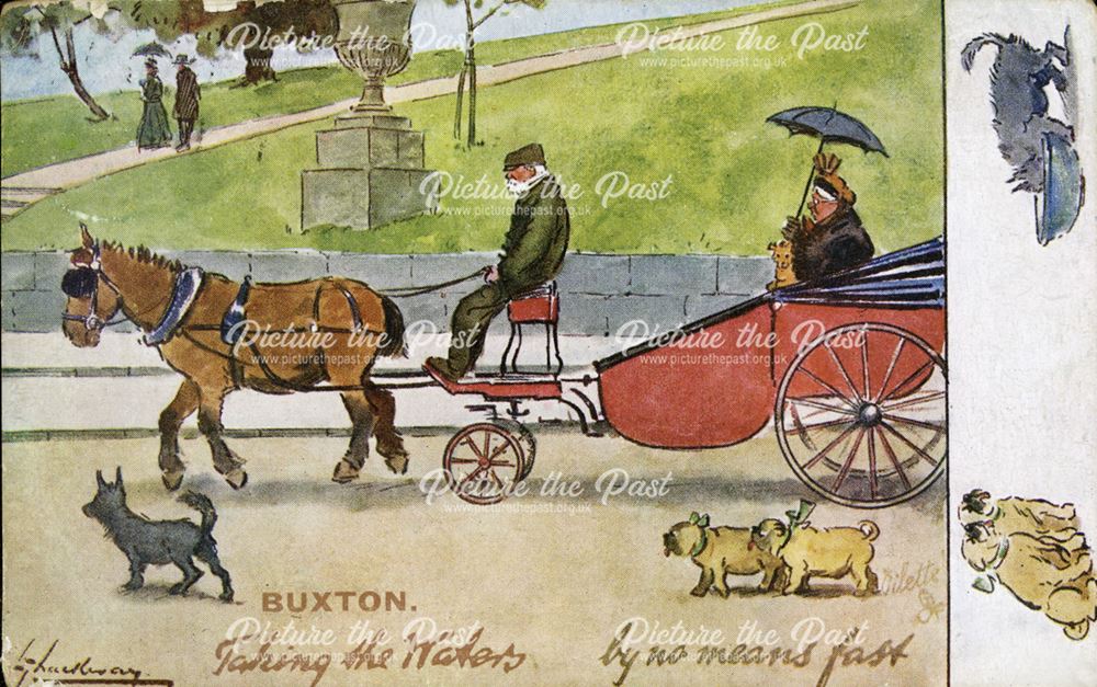 Novelty postcard, Buxton, c 1911