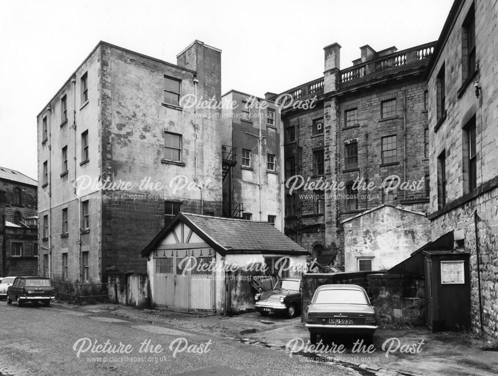 Back view of the Crescent with the building covering the car park still attached