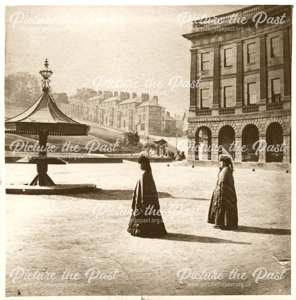 The Crescent and Bandstand with two ladies