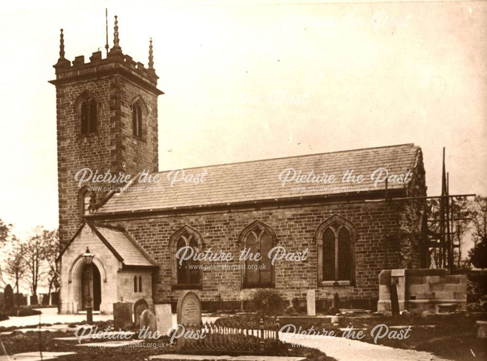 St Peter's Church with scaffolding