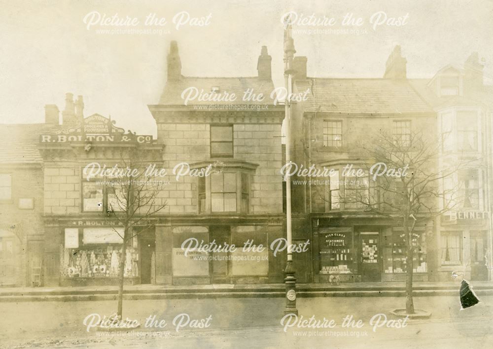 Shops on High street, off Buxton Market place