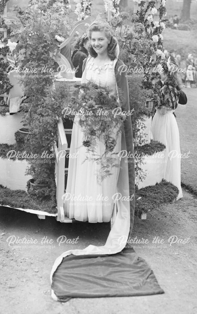 Festival Queen in her carriage