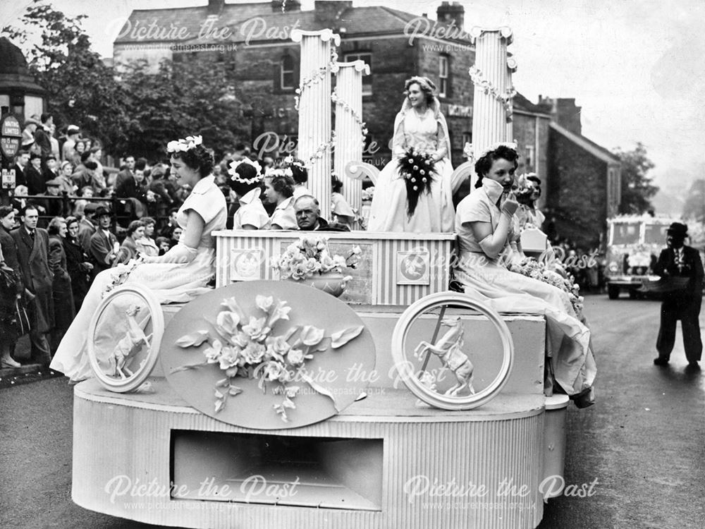 Rose Queen in her carriage