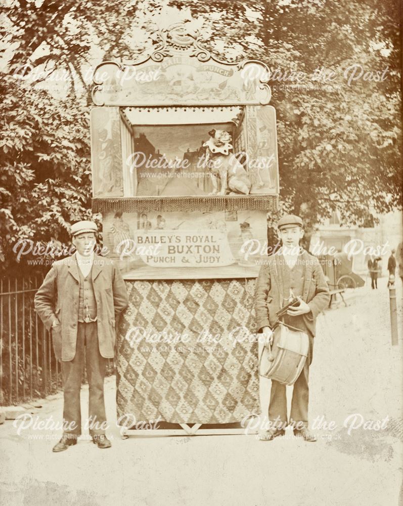 Punch and Judy show in the Pavilion Gardens, Buxton