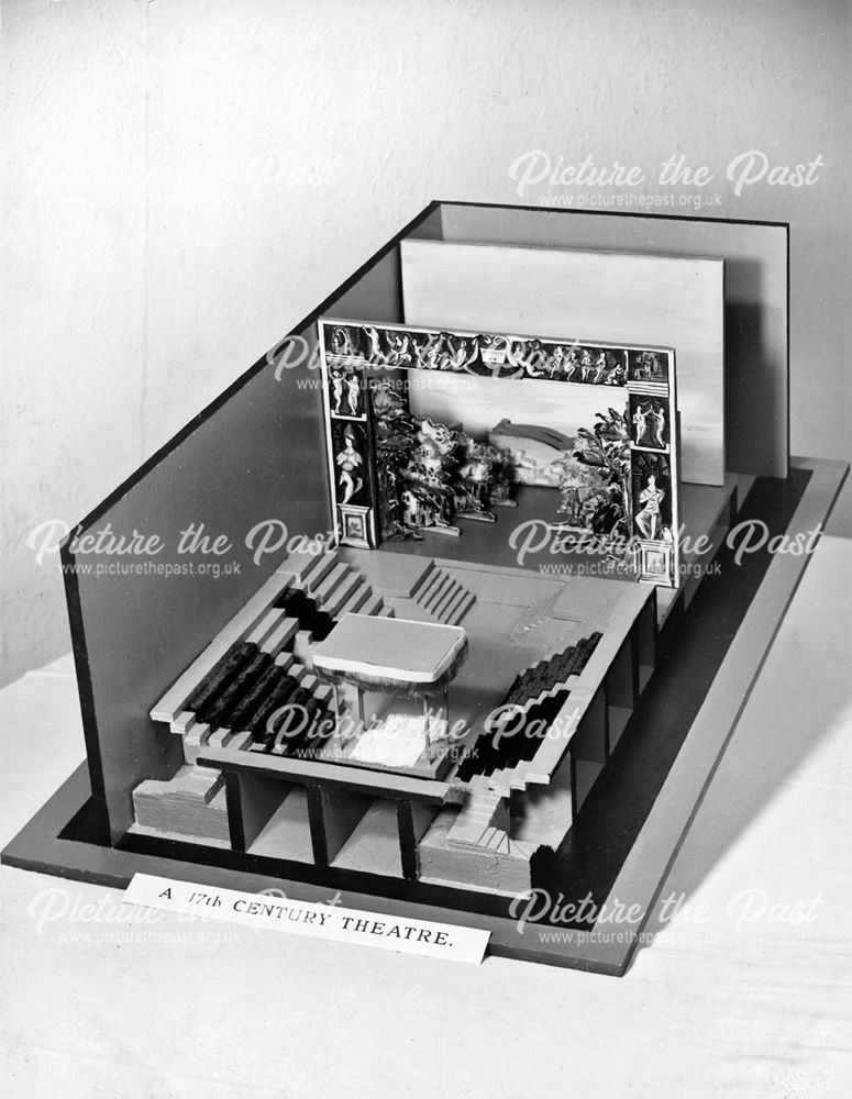 Model of a 17th Century theatre from Buxton Theatre Festival Exhibition - 1938
